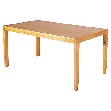 Tavolo in legno chiaro, anni '70