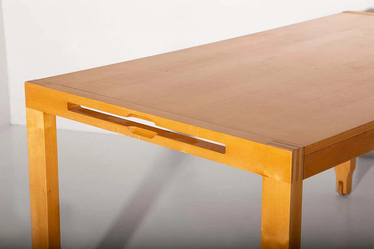 Light wood table, 1970s 3