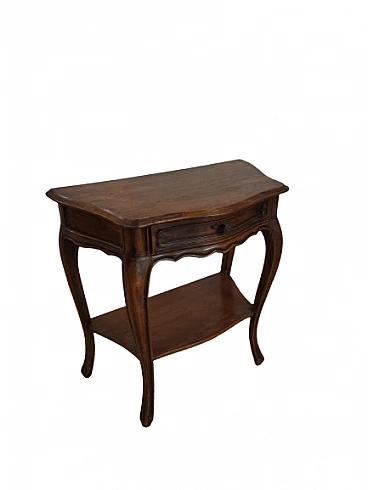 Walnut bedside table in Louis XV style, 1940s