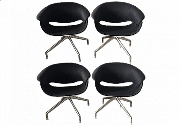 4 Sina armchairs by Uwe Fischer for B&B Italia