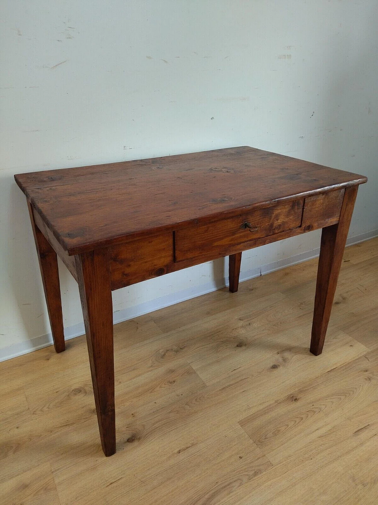 Walnut-stained solid spruce desk, late 19th century 2