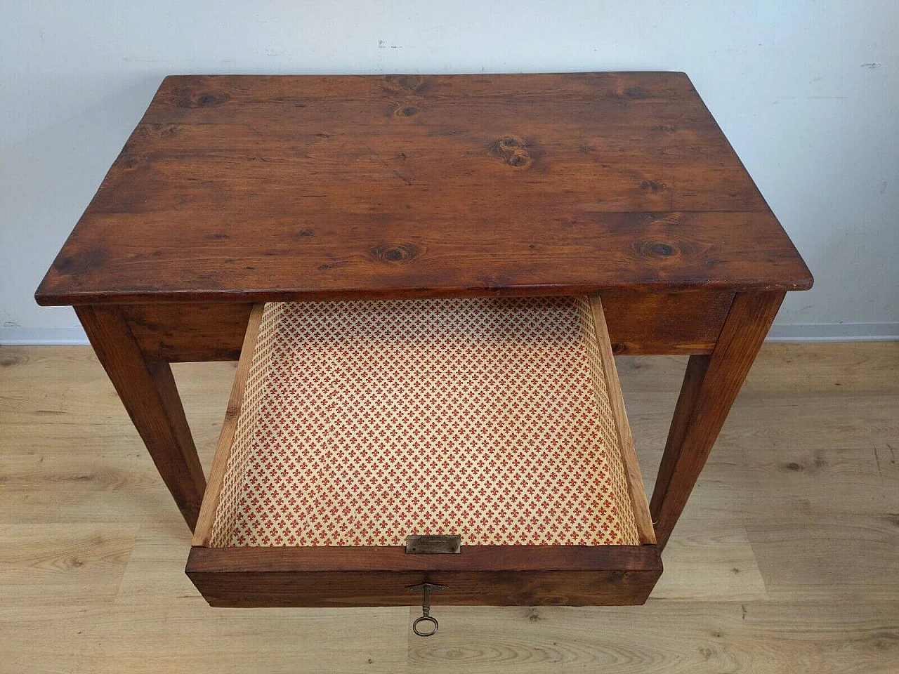 Walnut-stained solid spruce desk, late 19th century 6