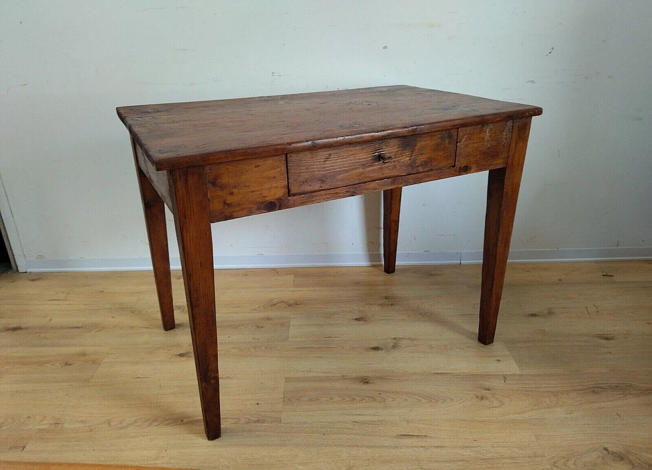 Walnut-stained solid spruce desk, late 19th century 14