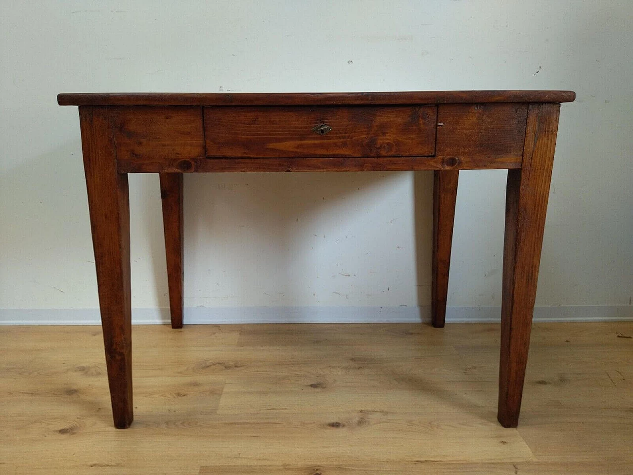 Walnut-stained solid spruce desk, late 19th century 16
