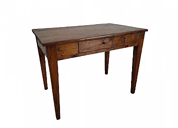 Walnut-stained solid spruce desk, late 19th century