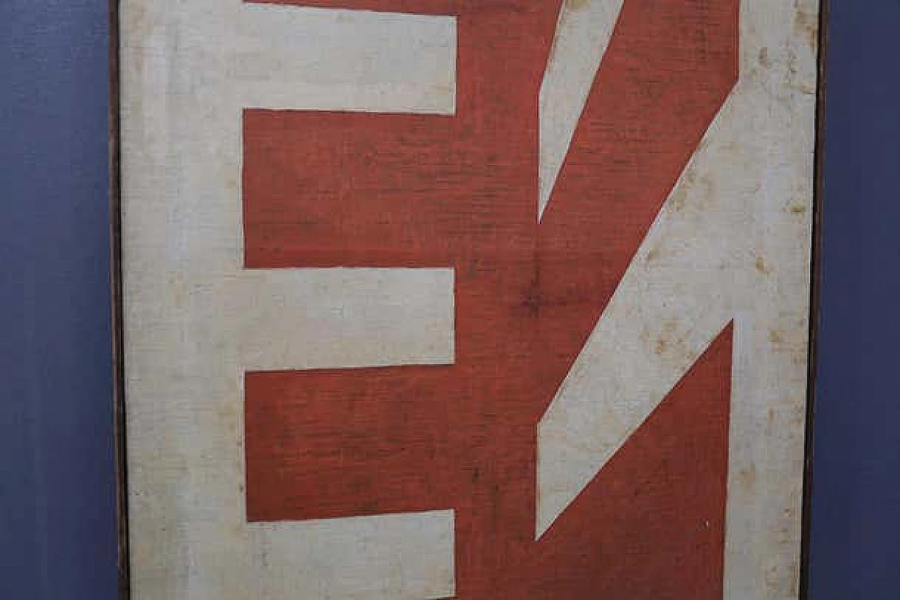 M. Diklic, dipinto su tela futurista, 1967 2