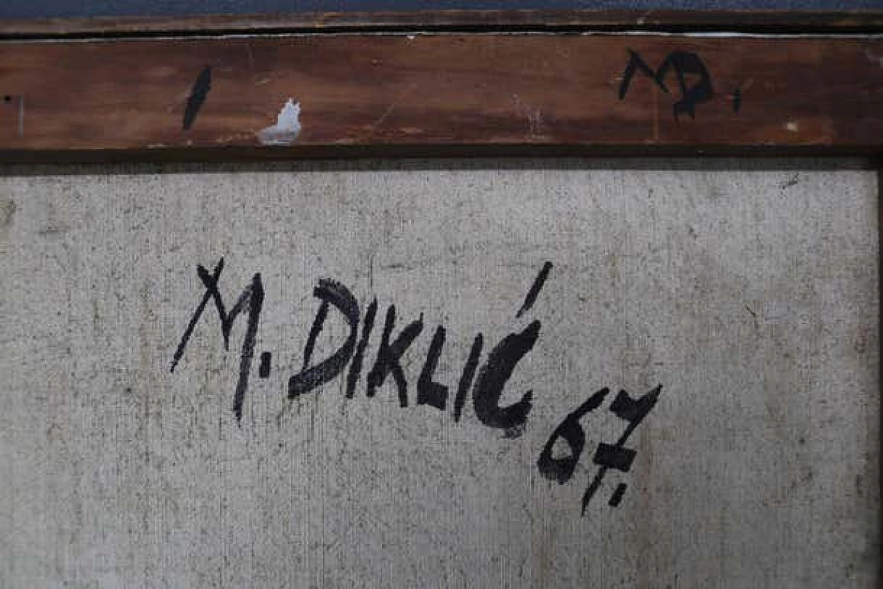 M. Diklic, painting on futurist canvas, 1967 4