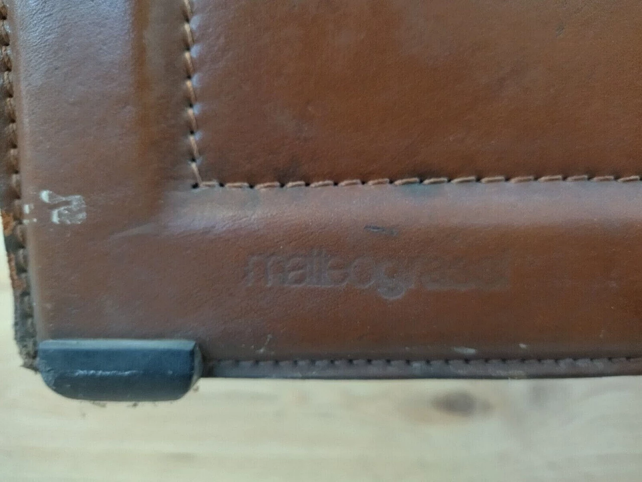 Iron and leather armchair by Matteo Grassi for Tito Agnoli, 1970s 9