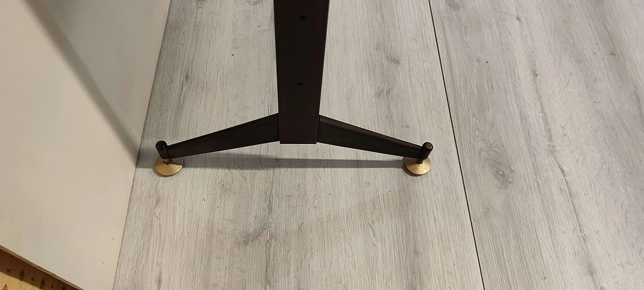 Libreria in mogano con montanti in ferro di Albini Franco, anni '60 5