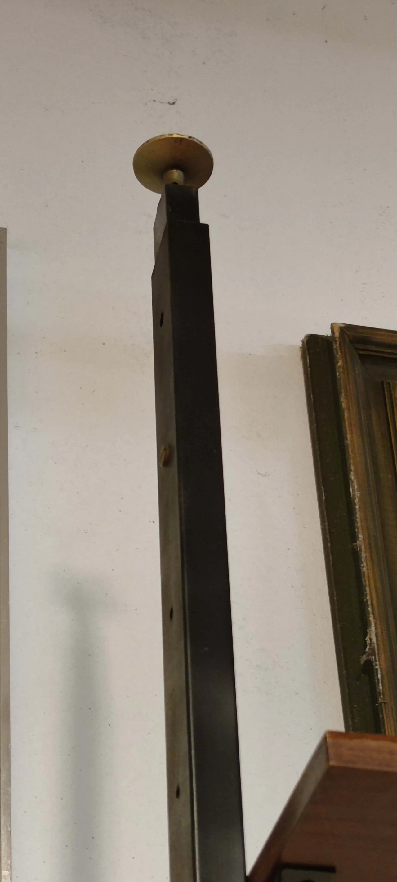 Libreria in mogano con montanti in ferro di Albini Franco, anni '60 6