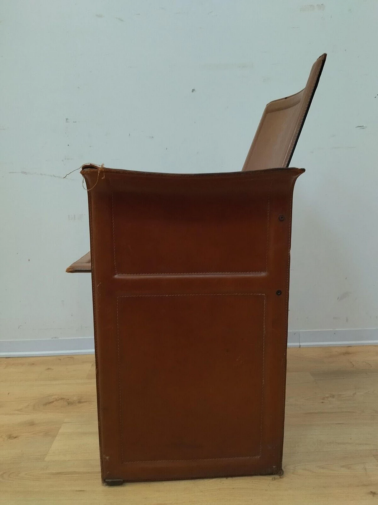 Leather armchair by Matteo Grassi for Tito Agnoli, 1970s 6