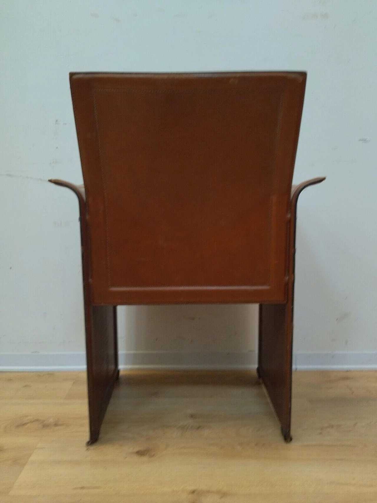 Leather armchair by Matteo Grassi for Tito Agnoli, 1970s 7