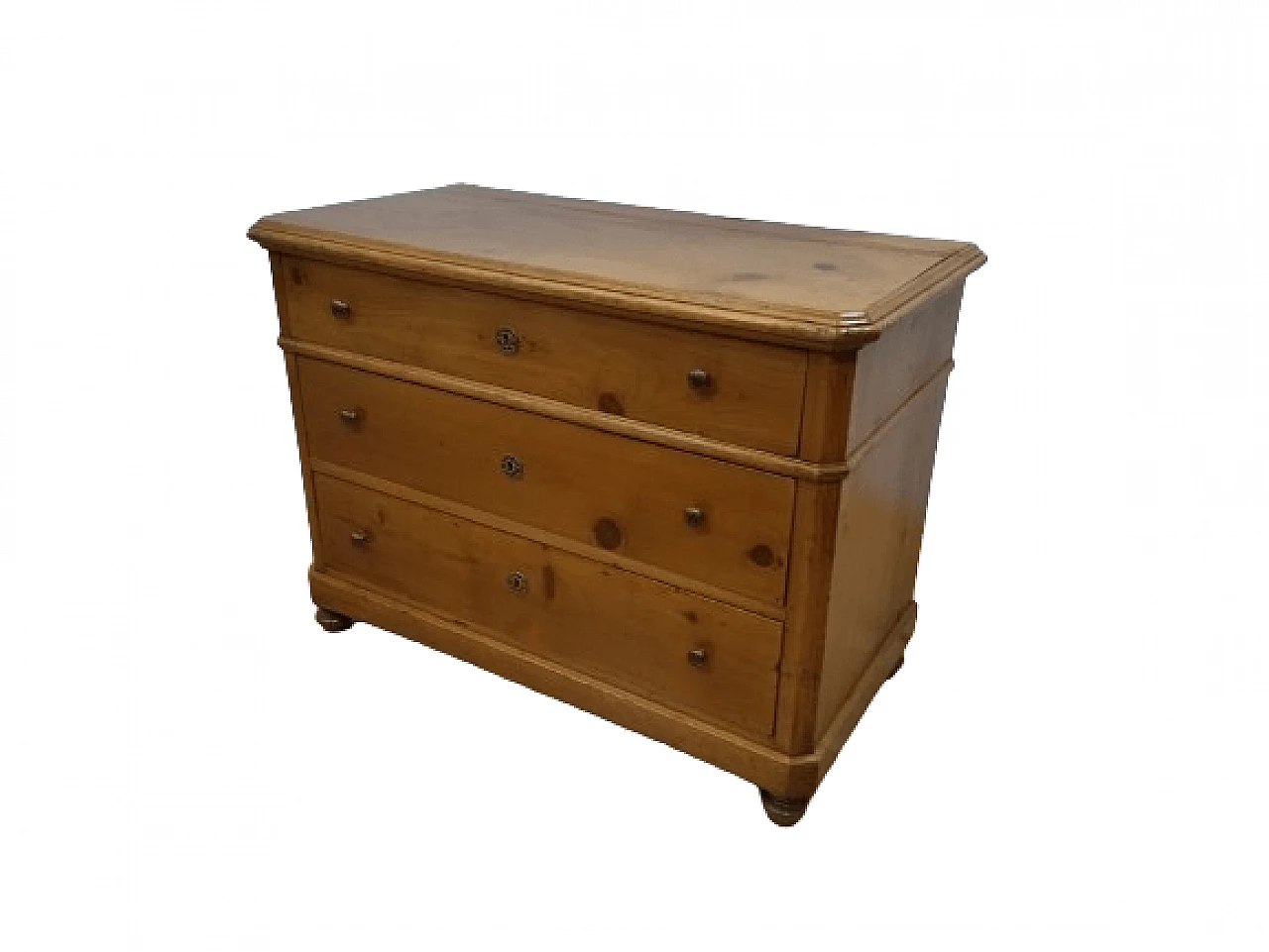Rustic fir chest of drawers, late 19th century 1