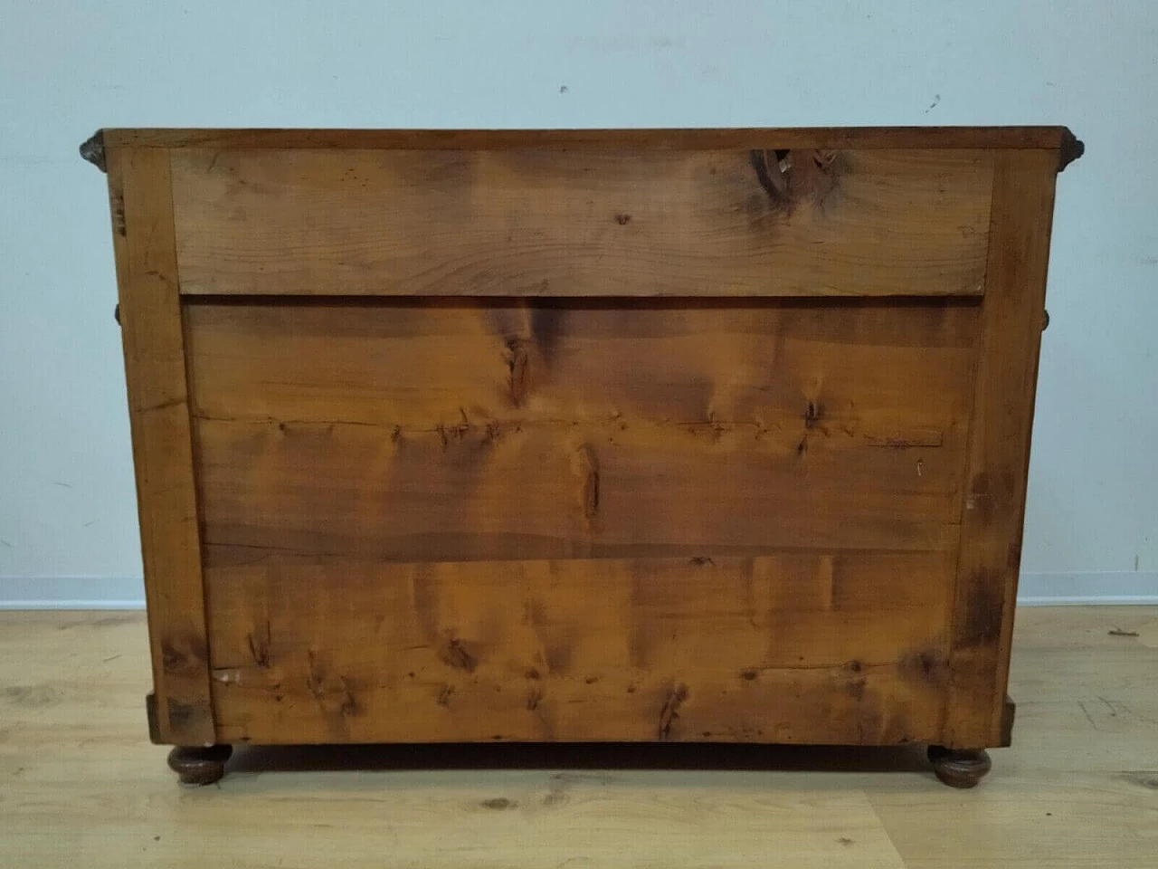 Cassettone rustico in abete, fine '800 4