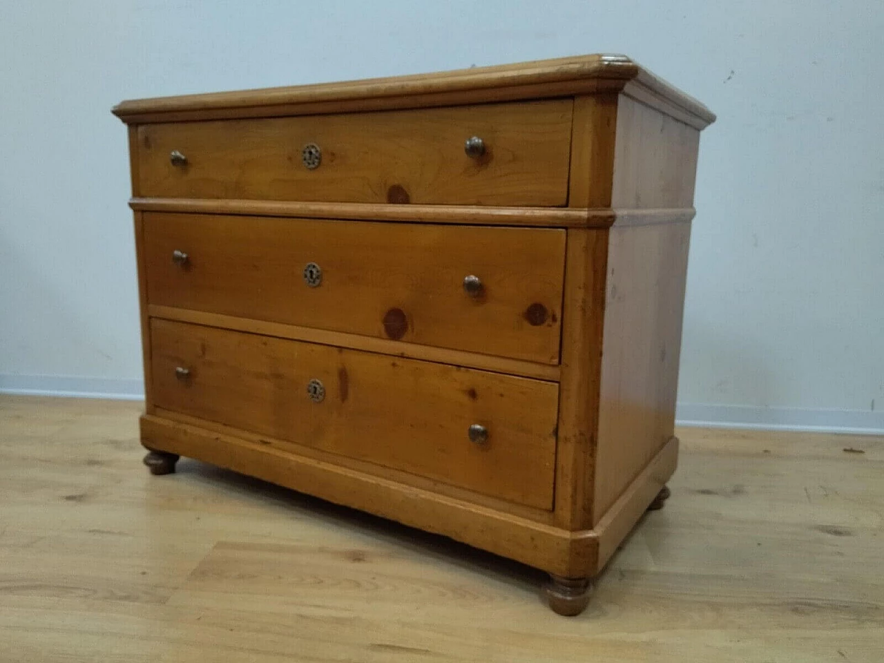 Cassettone rustico in abete, fine '800 8