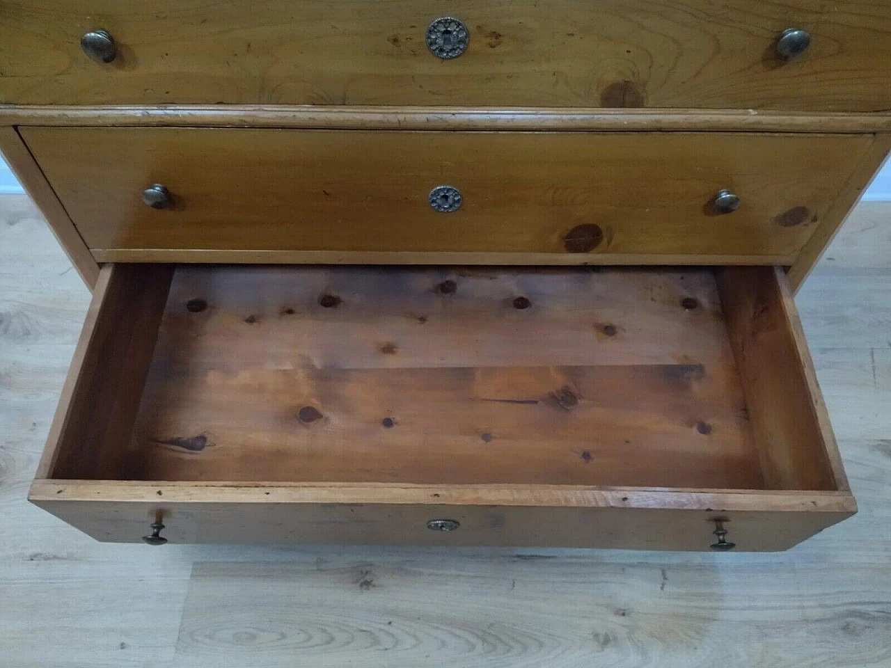 Cassettone rustico in abete, fine '800 10