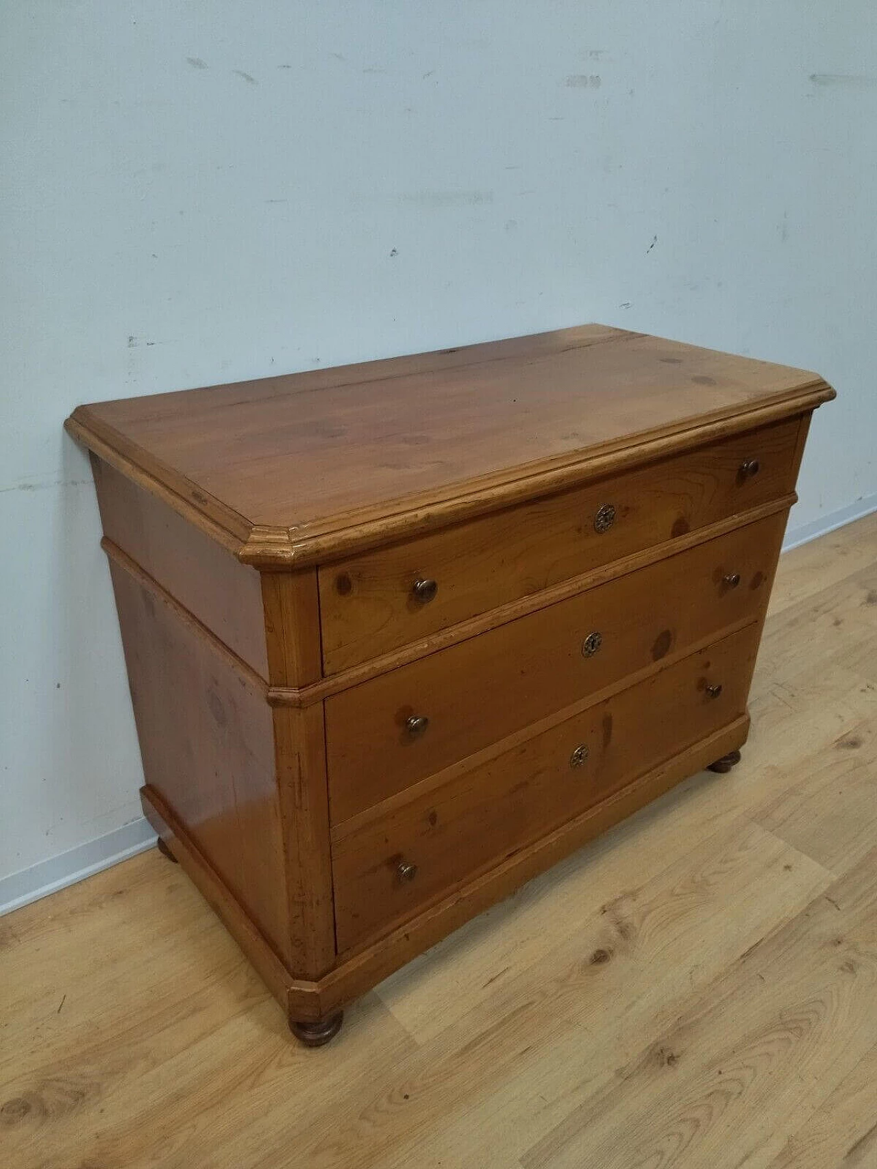 Rustic fir chest of drawers, late 19th century 14