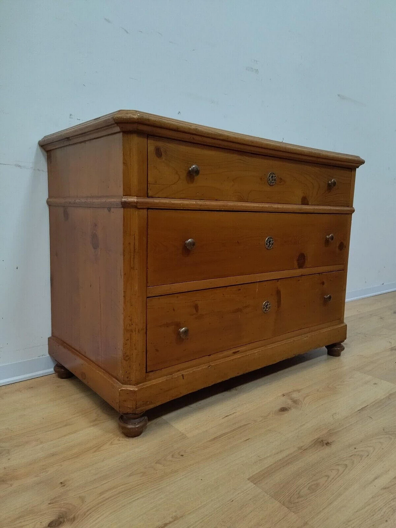 Rustic fir chest of drawers, late 19th century 15