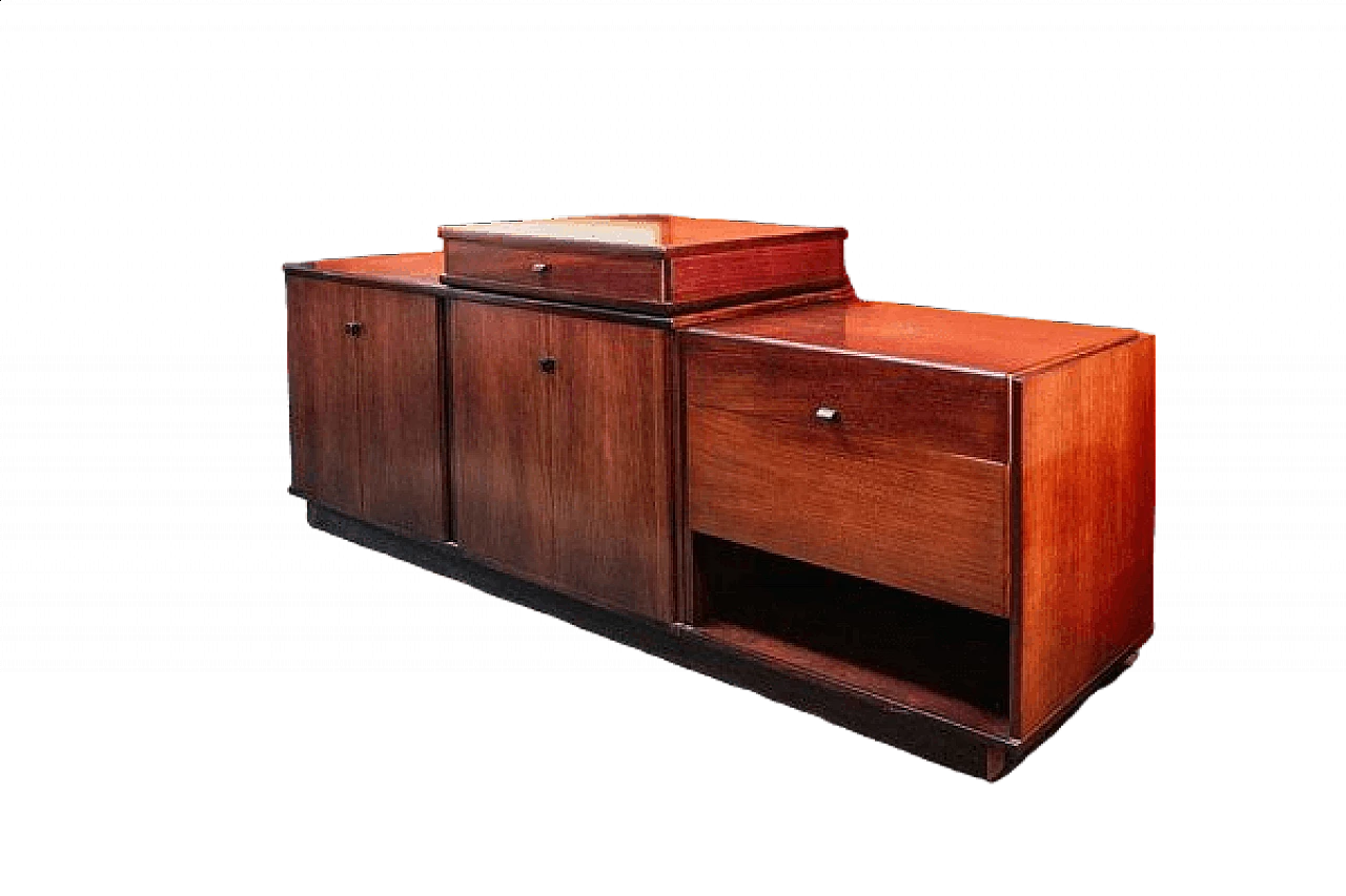 Mahogany SC/66 sideboard by Claudio Salocchi for Luigi Sormani, 1960s 8