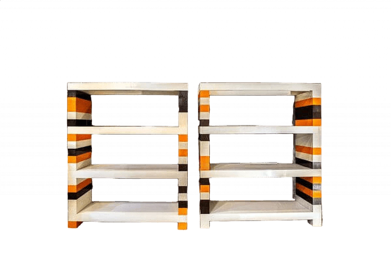 Brick System modular bookcases by De Pas, D'Urbino and Lomazzi for Collezioni Longato, 1970s 5
