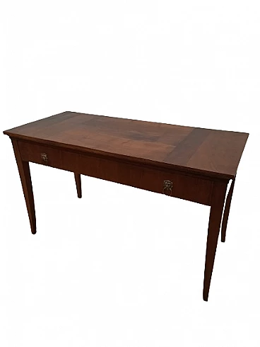 Directoire walnut table with drawer, late 18th century