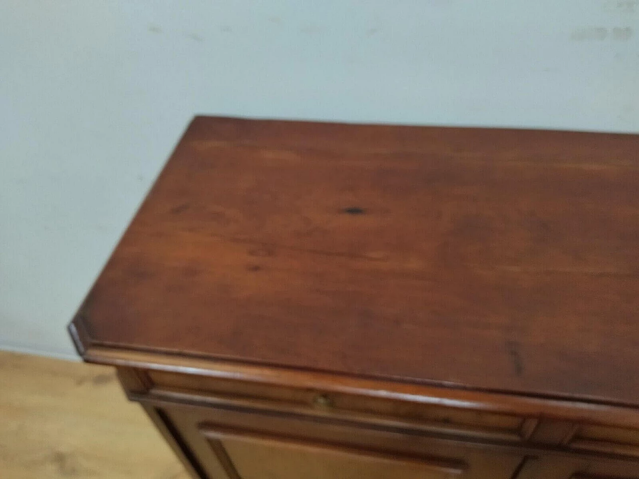 Credenza Umbertina impiallacciata in noce e radica, fine '800 8