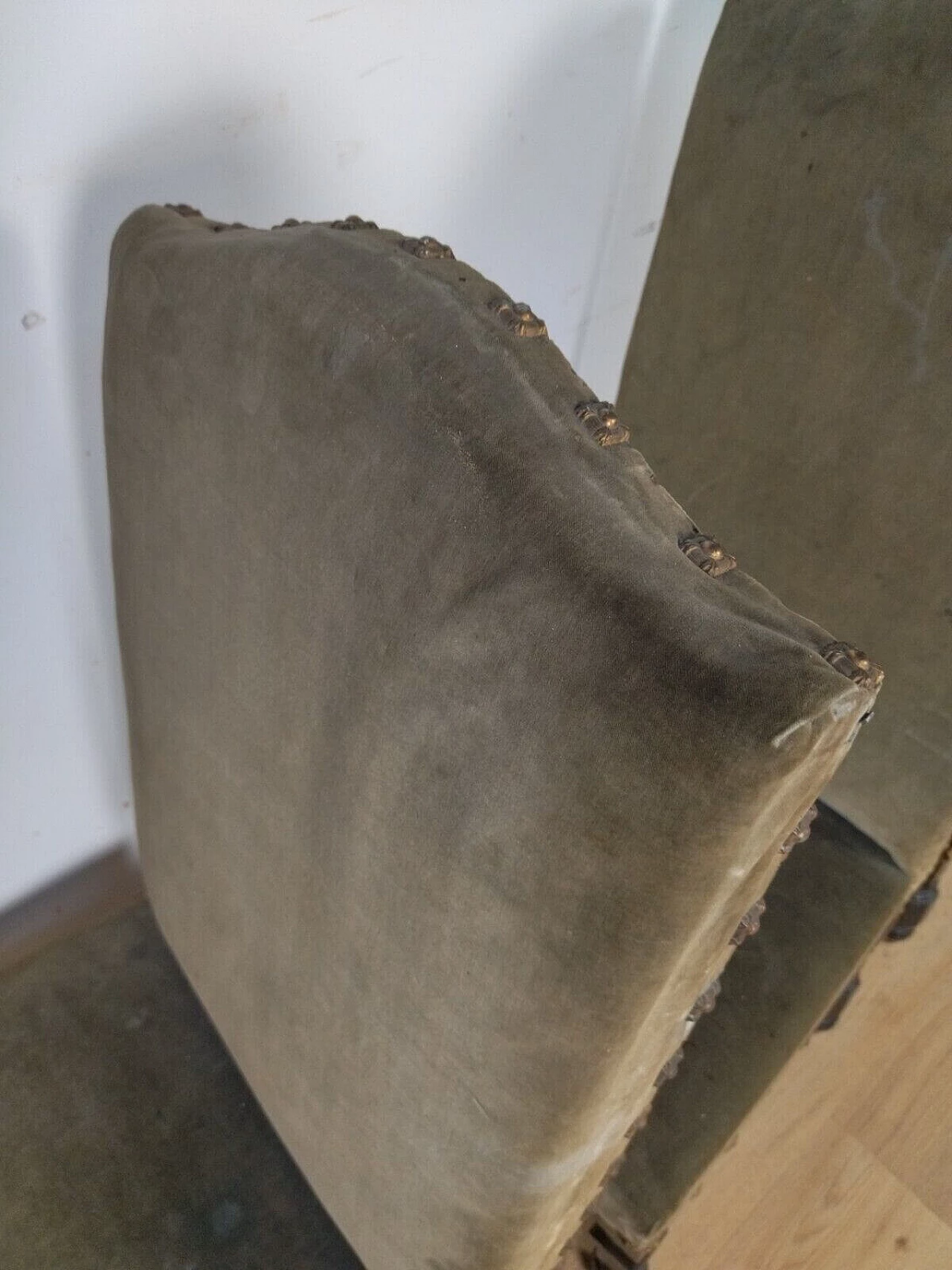 4 Rocchetto chairs in ebonised wood, 18th century 14