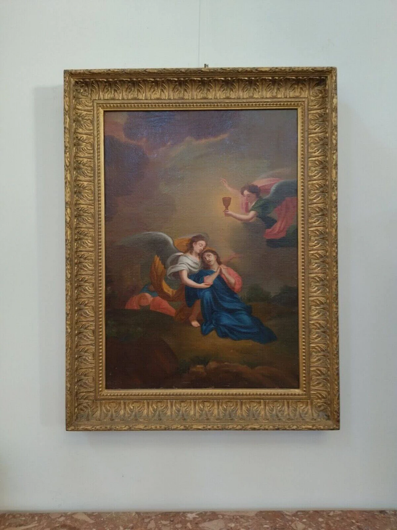 Gesù in preghiera nell'orto degli ulivi, olio su tela, '800 1