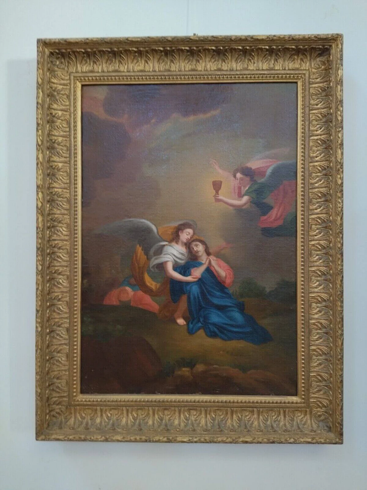 Gesù in preghiera nell'orto degli ulivi, olio su tela, '800 2