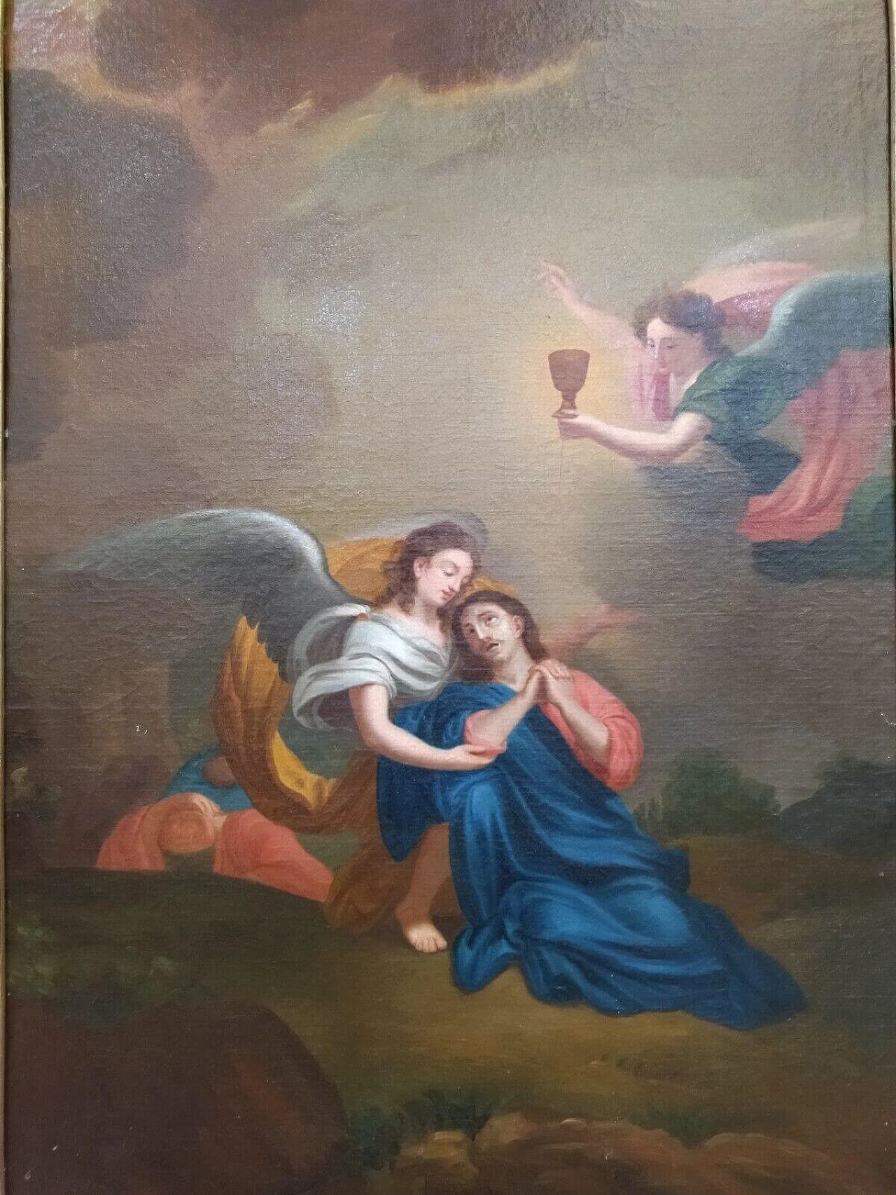 Gesù in preghiera nell'orto degli ulivi, olio su tela, '800 3