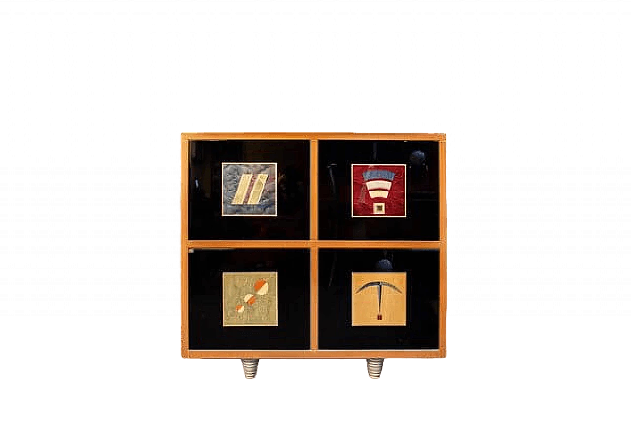 Wooden Devis sideboard by Giorgio Saporiti for Il Loft, 2000s 8