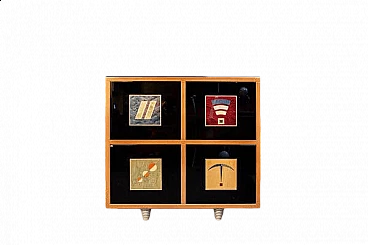 Wooden Devis sideboard by Giorgio Saporiti for Il Loft, 2000s