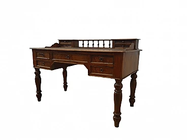 Umbertina walnut writing desk, late 19th century