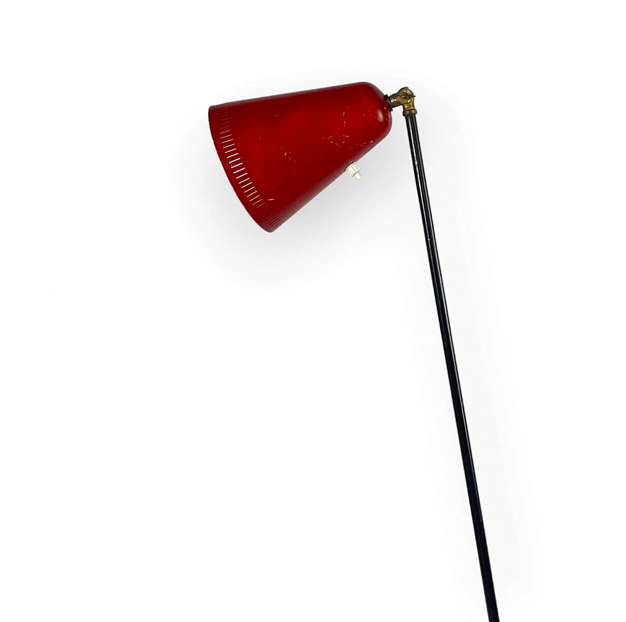 Lampada da terra rossa di Svend Aage Holm-Sørensen per Holm Sørensen & Co, anni '50 4