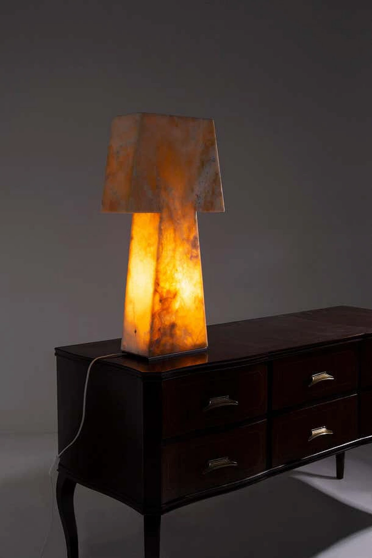 Carved alabaster table lamp 11