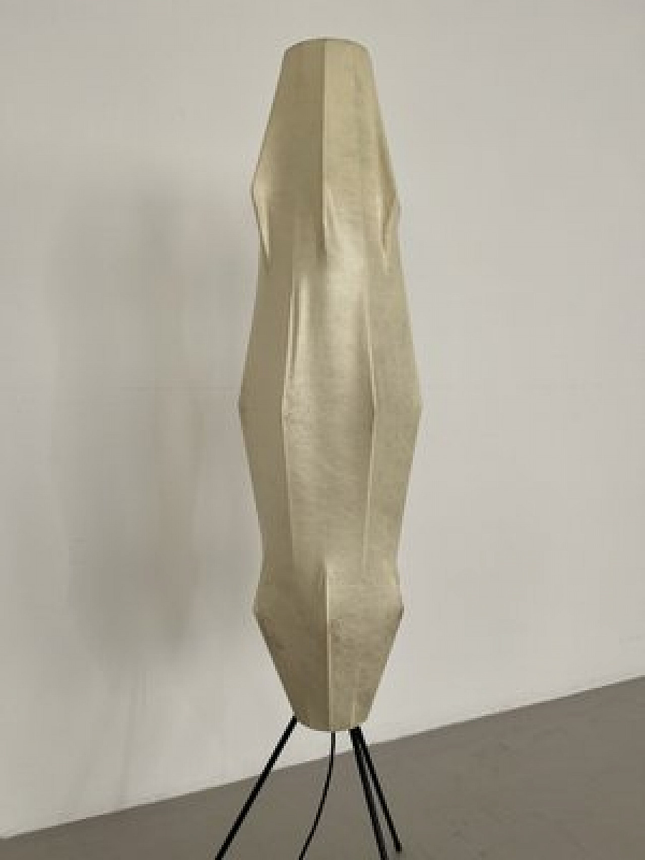 Cocoon floor lamp with metal base, 1960s 7