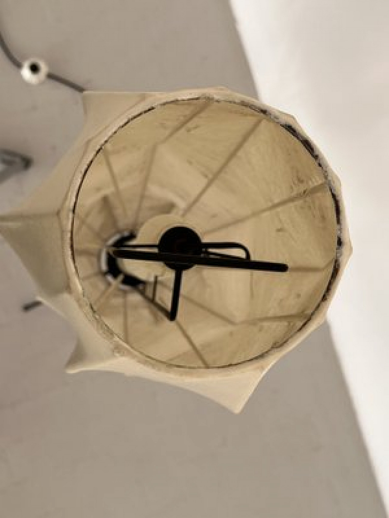 Cocoon floor lamp with metal base, 1960s 9