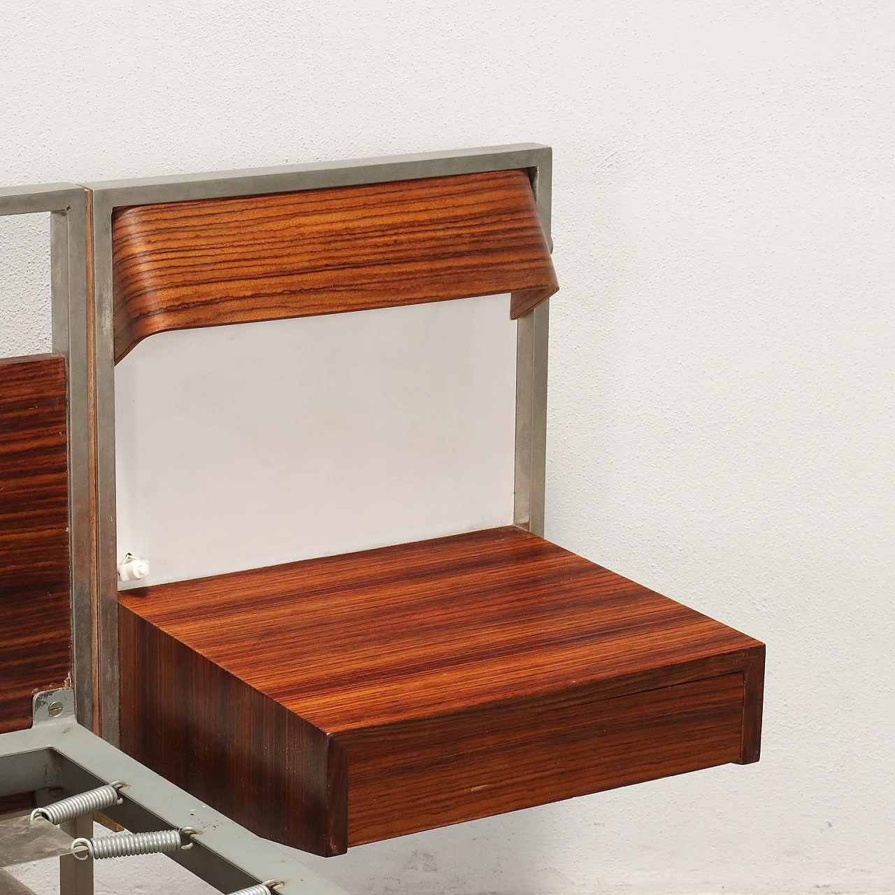 Double bed with pair of bedside tables by George Coslin, 1960s 4