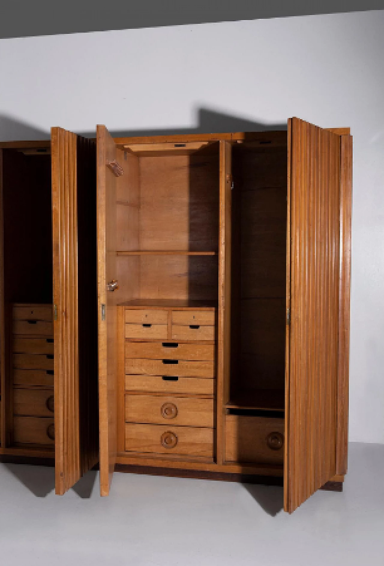 Armadio attribuito a Luigi Scremin per Industria Armadio Guardaroba Trieste, anni '50 6