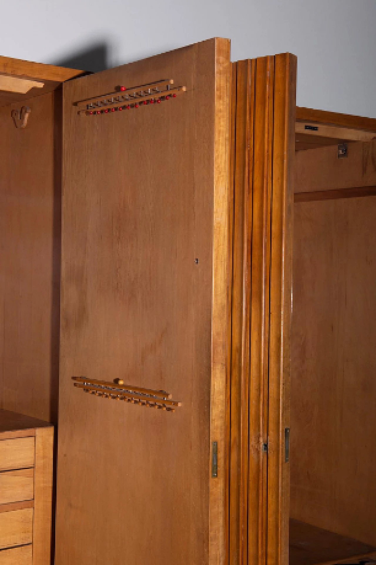 Armadio attribuito a Luigi Scremin per Industria Armadio Guardaroba Trieste, anni '50 14