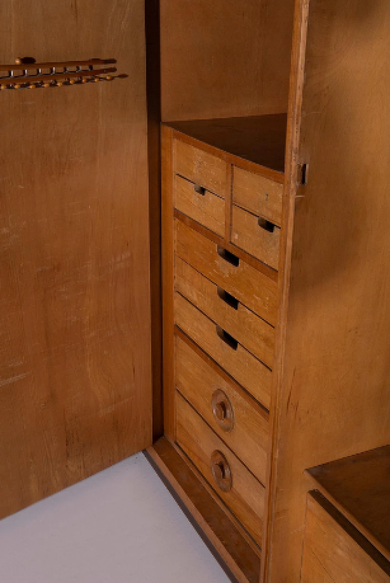 Armadio attribuito a Luigi Scremin per Industria Armadio Guardaroba Trieste, anni '50 15