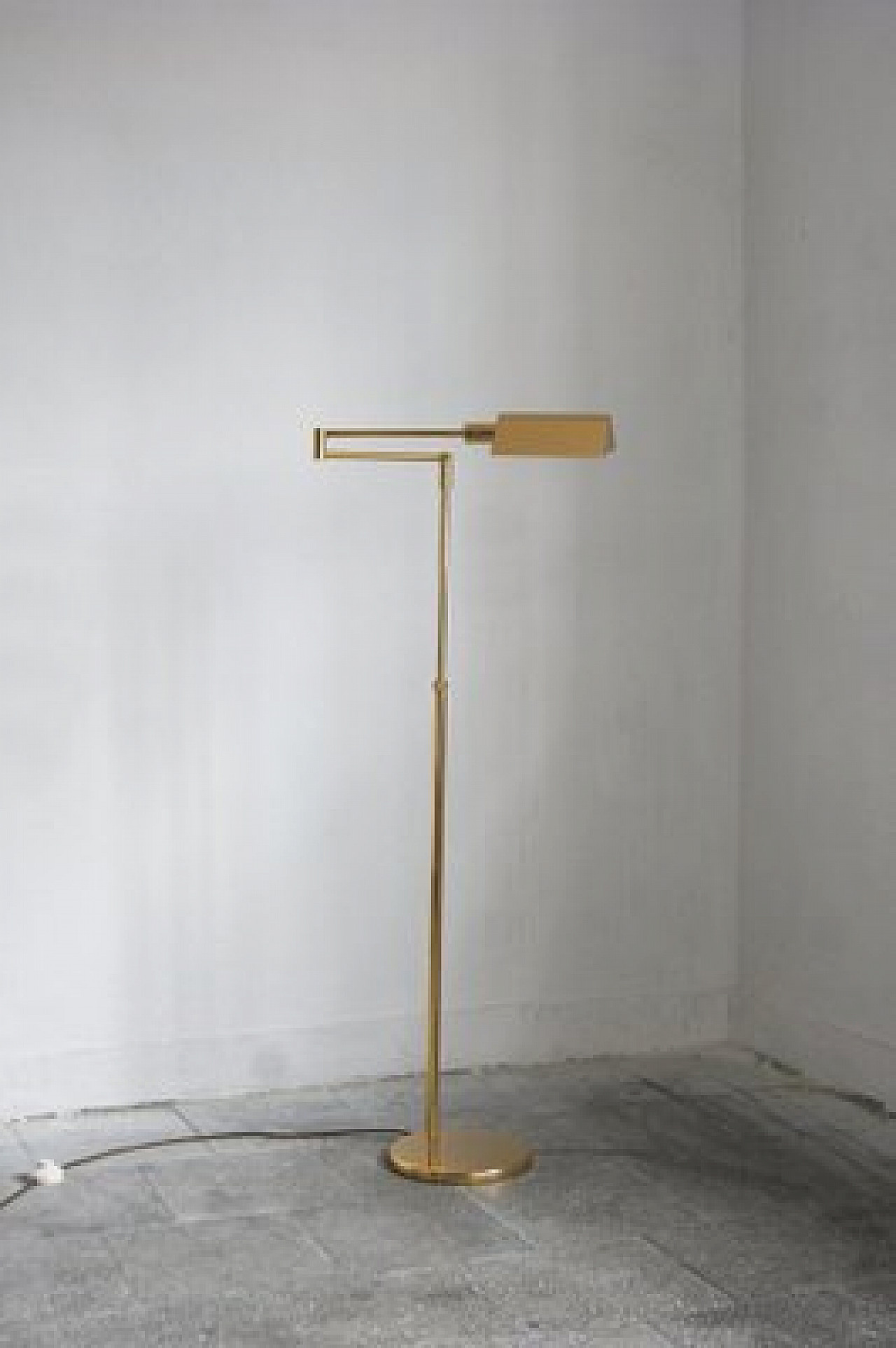 Brass adjustable floor lamp by Fratelli Martini, 1970s 1