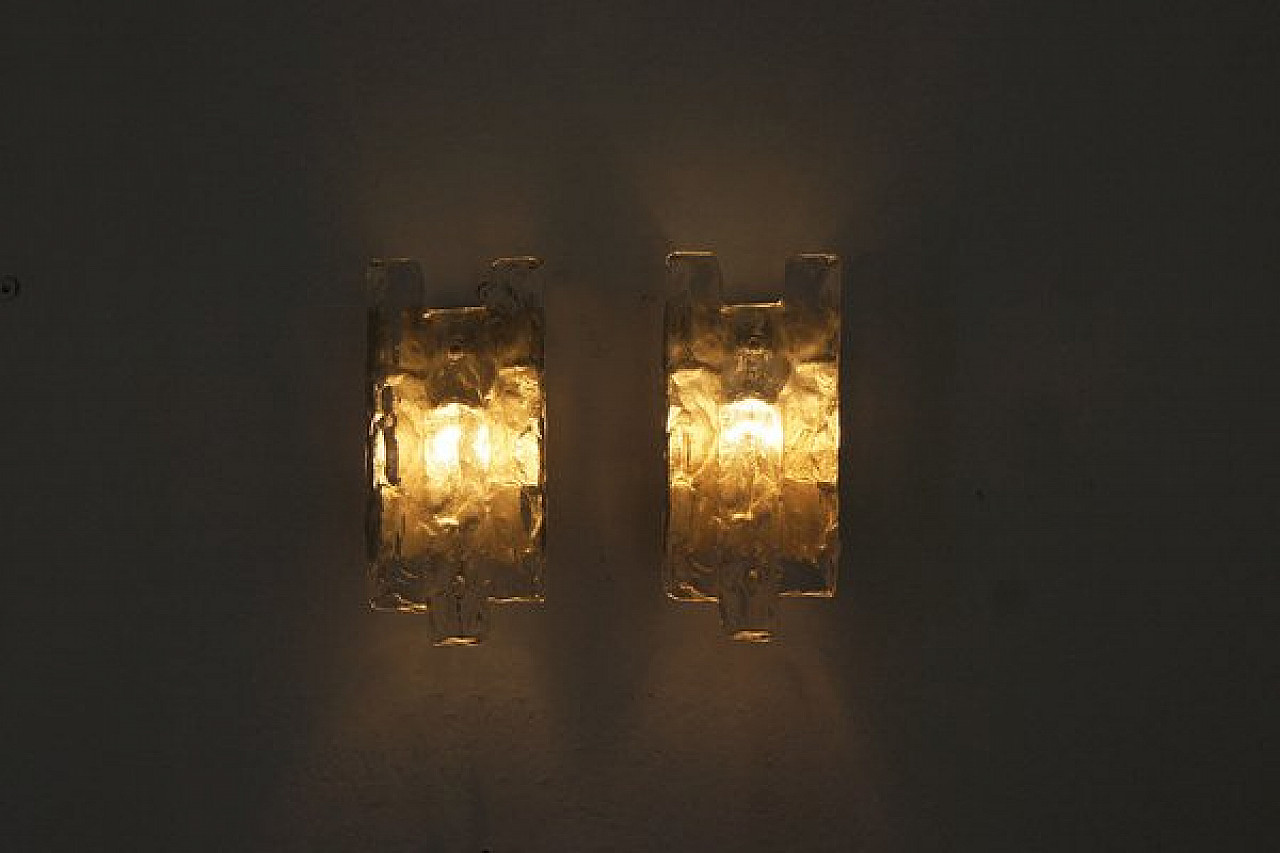Pair of SORIA 1 WA wall lights by J. T. Kalmar for Kalmar, 1970s 10