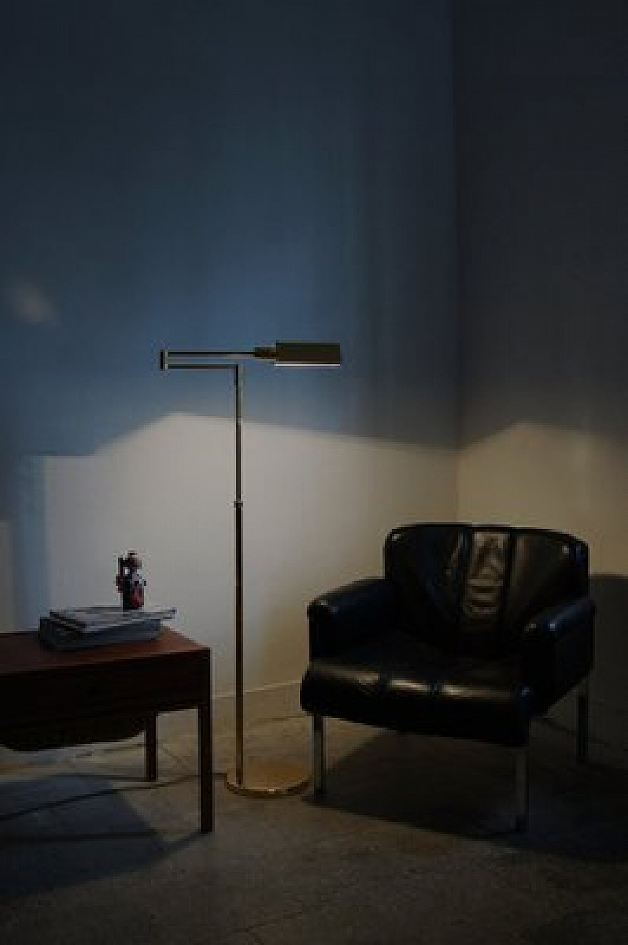 Lampada da terra regolabile in ottone di Fratelli Martini, anni '70 14