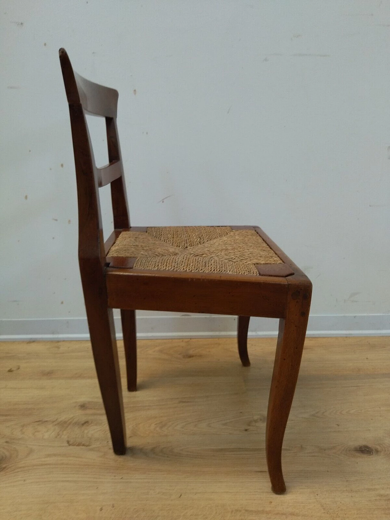 Empire child chair in solid walnut, early 19th century 5
