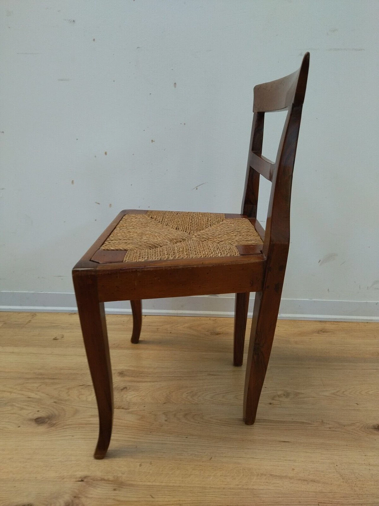 Empire child chair in solid walnut, early 19th century 7