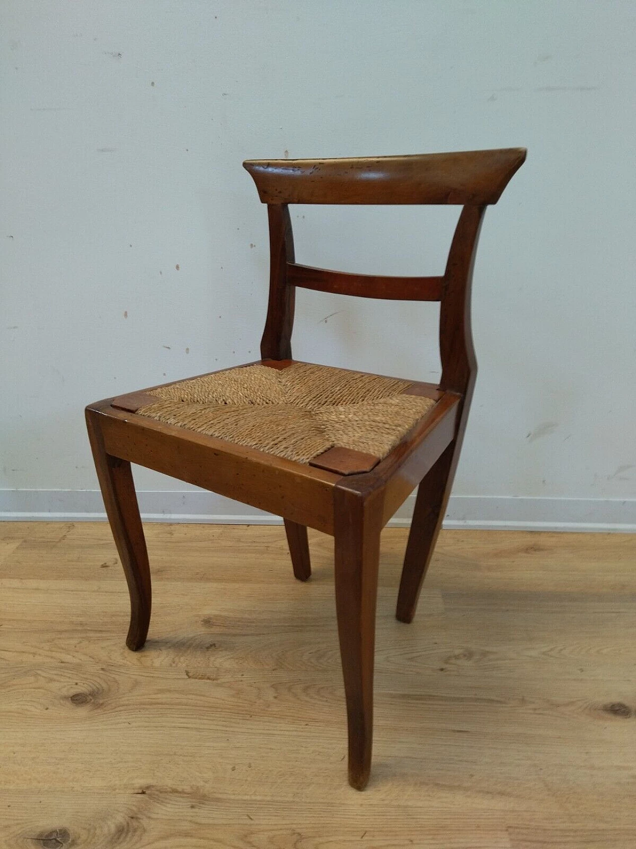 Empire child chair in solid walnut, early 19th century 9