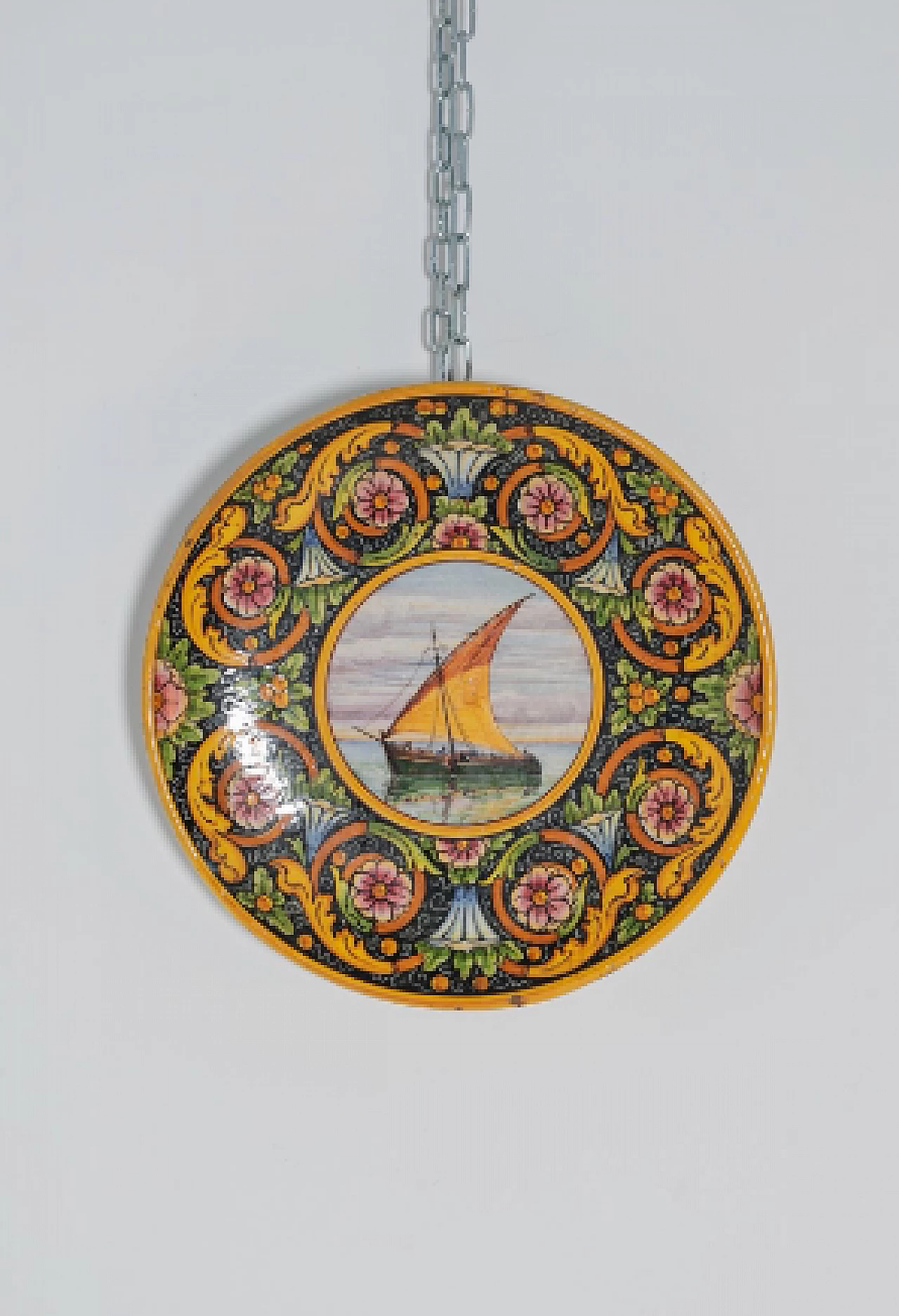 Coppia di piatti di Ceramica Buscaroli Bologna, anni '20 2