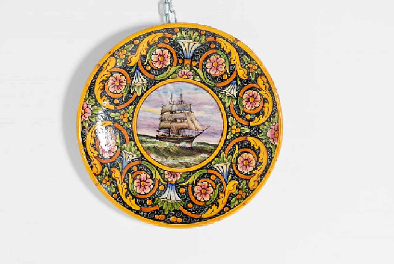 Coppia di piatti di Ceramica Buscaroli Bologna, anni '20 4