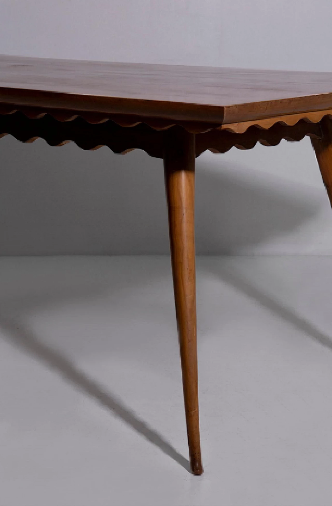 Wood table attributed to Paolo Buffa, 1950s 3